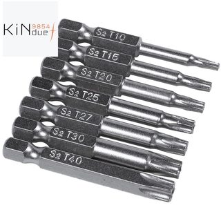 BITS ชุดเครื่องมือไขควงแม่เหล็ก 1 / 4 นิ้ว Hex Shank Hand ดาวห้าแฉก 7 ชิ้น