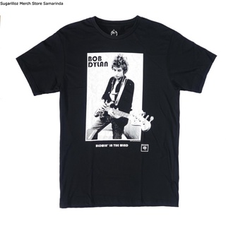 เสื้อยืดวงดนตรีคอลูกเรือเสื้อยืดคอกลมเสื้อเชิ้ต Dylan Blowing in the Wind Bob Band ไซซ์ Mผ้าฝ้ายแท้all size