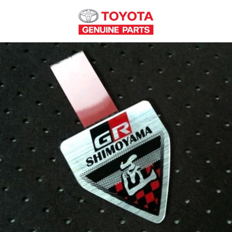 อะไหล่โตโยต้า GR Shimoyama  เครื่องยนต์ชื่อแผ่นสติ๊กเกอร์สัญลักษณ์ Gazoo Racing GR Garage Vios Yaris