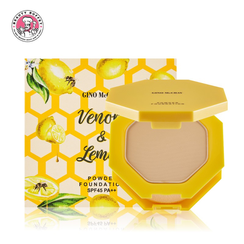 GINO MCCRAY VENOM & LEMON POWDER FOUNDATION SPF 45 PA++ จีโน่ แม็คเครย์ เวนอมแอนด์เลมอน พาวเดอร์ฟาวน