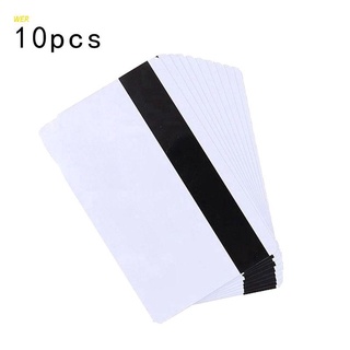 WER 10PCS High Resistance Blank PVC Magnetic Stripe Card 2750 OE Hi-Co 3 Track Magnetic Card For Access Control System