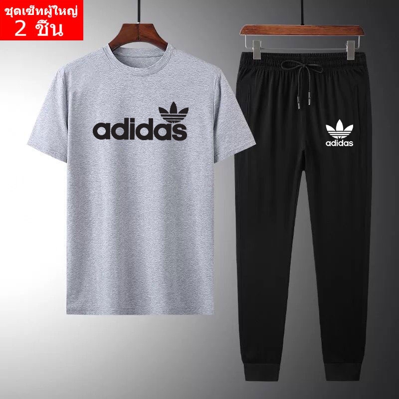 **BK414+KU249**ชุดแขนสั้น ชุดออกกำลังกาย ชุดเสื้อแขนสั้นคู่กางเกงขายาว