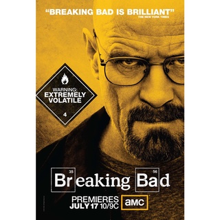 โปสเตอร์หนัง Breaking Bad ดับเครื่องชน คนดีแตก ซีรี่ย์ Movie Poster ภาพติดผนัง ตกแต่งบ้าน รูปติดห้อง ของสะสม ร้านคนไทย