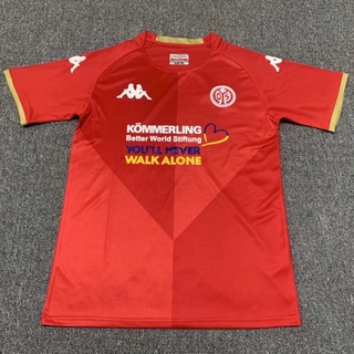 เสื้อกีฬาแขนสั้น ลายทีมชาติฟุตบอล Bundesliga Mainz 22-23 คุณภาพสูง ไซซ์ S-XXL