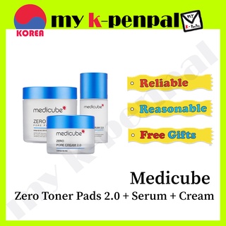 [medicube] Zero 2.0 แผ่นโทนเนอร์ + เซรั่ม + ครีม / ดูแลรูขุมขนเกาหลี / ส่งจากเกาหลี