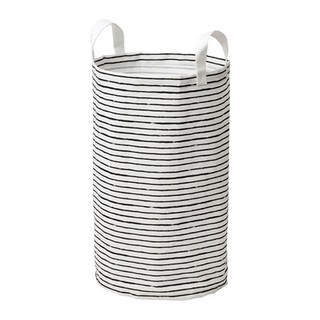 KLUNKA ถัง/ถุงใส่ผ้า Laundry bin สูง 60 cm (60ลิตร) น้ำเงิน-ขาว
