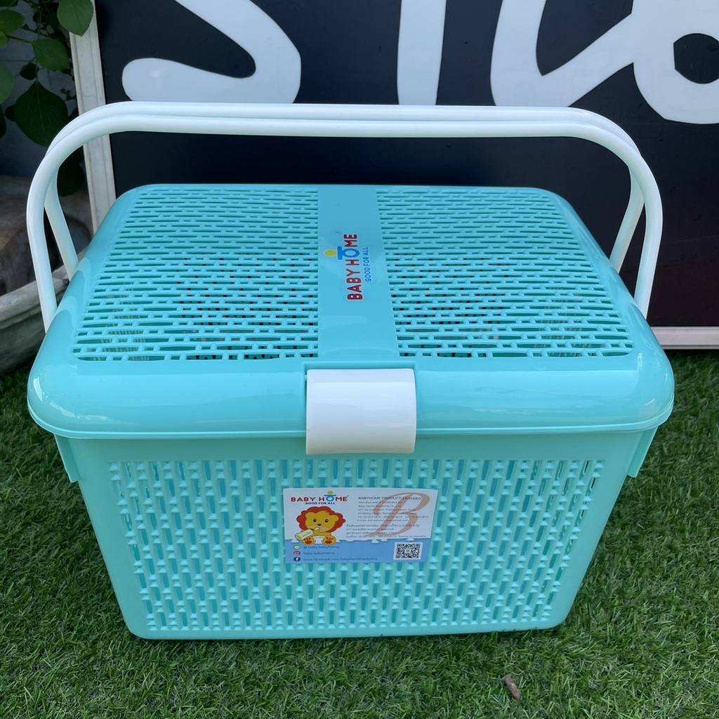 🧺🧺ตะกร้าเตรียมคลอดสำหรับใส่ของเตรียมคลอด  Baby Home ใบใหญ่ Size L แข็งแรง ทนทาน สีหวานพาสเทล🧺🧺 - รูปที่ 6