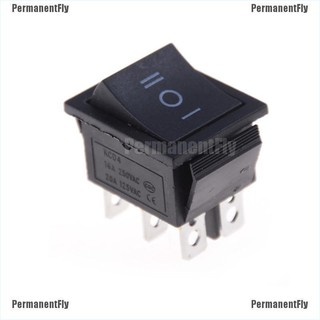 Hot Sale 1PCS KCD4 Rocker Switch Black DPDT ON/OFF/ON 6 PIN 16A/250VAC 20A/125VAC