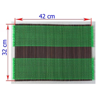 แบบ19,ขนาด42x30ซม,ลายไทย,รองจาน,แผ่นรองจาน,ที่รองจาน,ไผ่สาน,ใช้รองจาน,ไม้รองจาน,โอทอปลำปาง,otoplampang,bamboo,placemate