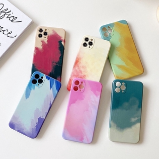 Case OPPO F11 Pro F11Pro F11 F9 F1S F15 Reno3 Case Liquid Silicone Case Watercolor Blooming Phone Cover