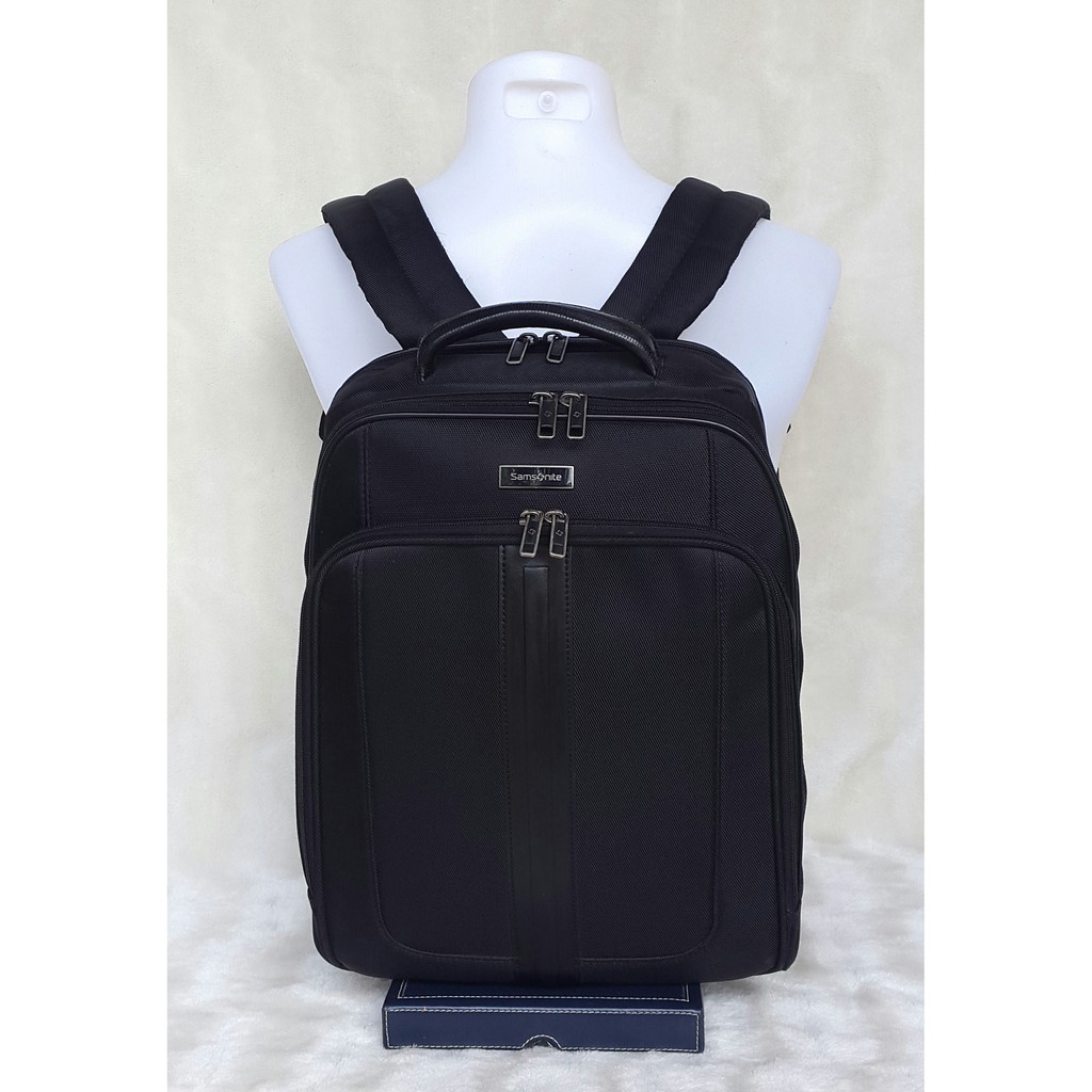 กระเป๋ามือสอง ของแท้💯 SAMSONITE Laptop Backpack กระเป๋าเปะ สะพายหลัง ใส่โน๊ตบุ๊ก