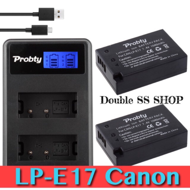 แบต Canon LP-E17 Battery และแท่นชาร์จ ใช้กับกล้อง Canon EOS M3 M5 M6 750D 760D 800D 200D