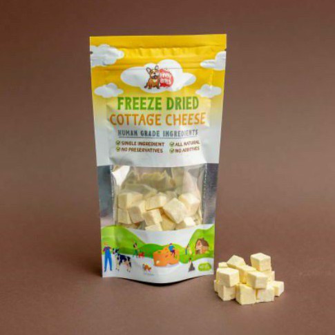 ค้อตเตจชีส โปรตีนสูง ไขมันต่ำ Cottage Cheese ฟริซดรายขนมสัตว์เลี้ยง