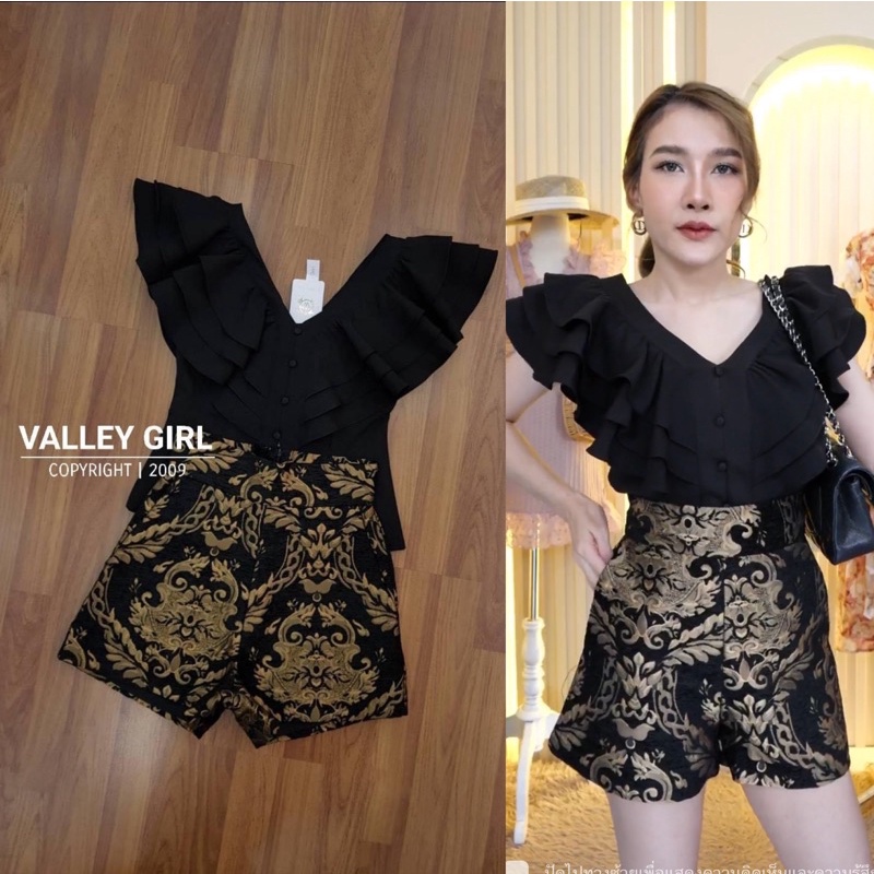 ชุดเซท 2 ชิ้น เสื้อ+กางเกง งานป้าย Valley Girl ไซค์ XL