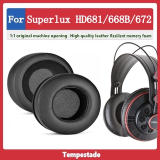 ฟองน้ําครอบหูฟัง แบบหนัง แบบเปลี่ยน สําหรับ Superlux HD681 HD668B HD672