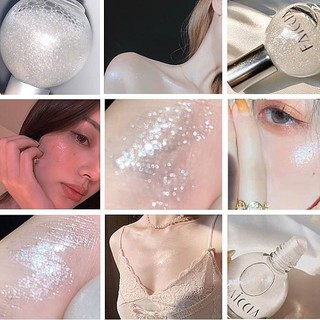 กริตเตอร์วิ้งๆ ไฮไลท์แบบน้ำ มีมิติ ไฮไลต์Miss Beauty 15ml  เทำให้ผิวชุ่มฉ่ำดูสวย ไฮไลต์หลอดไฟ ใช้ง่ายยย ใช้ได้ทั้งใบหน้า
