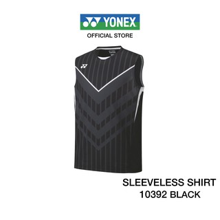 YONEX MENS SLEEVELE 10392 เสื้อคอวีแขนกุด มาพร้อมเทคโนโลยี Very Cool Dry เย็นสบายแห้งเร็วสัมผัสนุ่ม