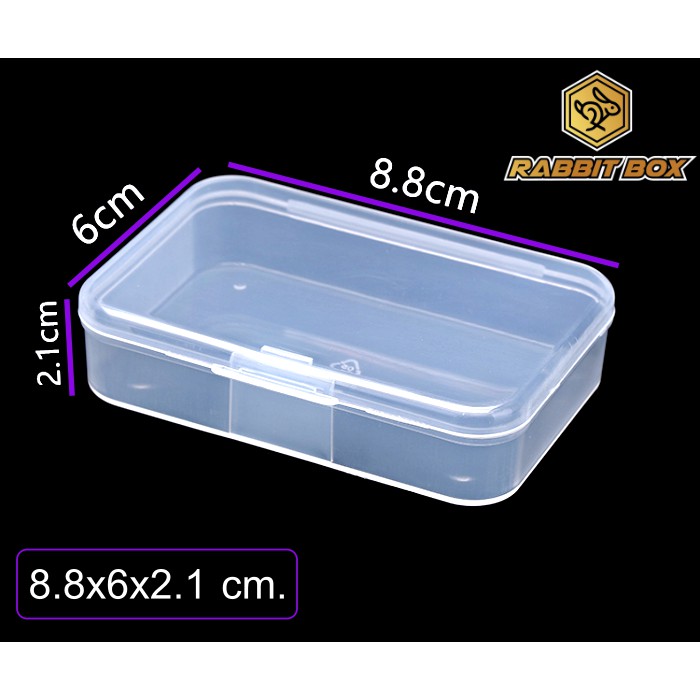 กล่องพลาสติก ขนาด 88x60x21 mm. (ขนาดช่องใส่ของ 84x55xสูง17 mm.) สำหรับใส่สิ่งของขนาดเล็ก อื่นๆ