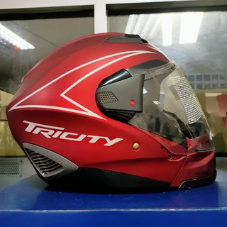 หมวกกันน๊อคYamaha  Tricity เต็มใบปิดคาง มีเลนส์ ไซส์XL