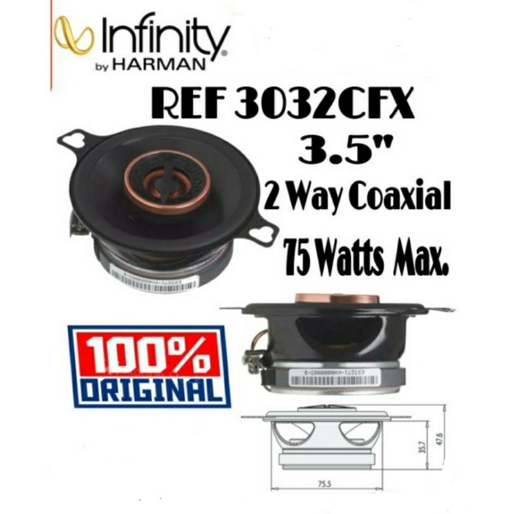 Infinity REF 3032CFX ลำโพงขนาด 3.5" เสียงกลางแหลม แบบแกนร่วม/Infinity REF 4032CFX ลำโพงขนาด 4"