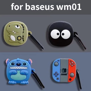 Baseus WM01 เคสซิลิโคน ลายการ์ตูน กันตก สําหรับป้องกันหูฟัง