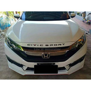 โลโก้ตัวอักษรฝากระโปงหน้า HONDA CIVIC SPORT 3D