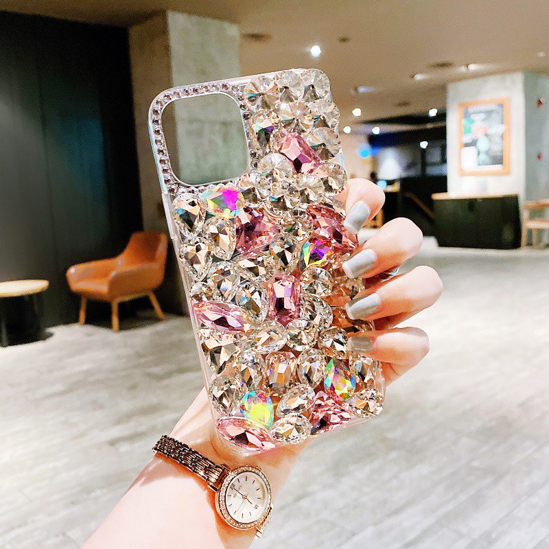 เคสติดเพชร เคส iPhone เคสโทรศัพท์ แอปเปิ้ล15 16 17 pro max เคสซิลิโคนนิ่ม ประดับเพชร กันกระแทก สําหรับ iphone 16 Pro Max 15 pro max 15 16 plus 14 pro max 11 12 13 promax 16E 17 Air case