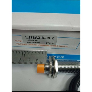 เซ็นเซอร์จับโลหะ LJ18A3-8-J/EZ  90-250VAC (แพ็ค1ตัว) 2สาย Proximity Sensor LJ18A3-8-J/EZ