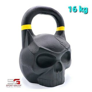 เคตเทิลเบล ดัมเบล 16 กิโลกรัม ดัมเบลหูหิ้ว ลูกยกน้ำหนัก ดัมเบลลูกตุ้ม Kettlebell Dumbbell 16 KG