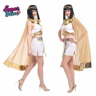 ชุดแฟนซีคอสตูมผู้ใหญ่คลีโอพัตราสุดเซ็กซี่สีขาว Sexy Cleopatra costume