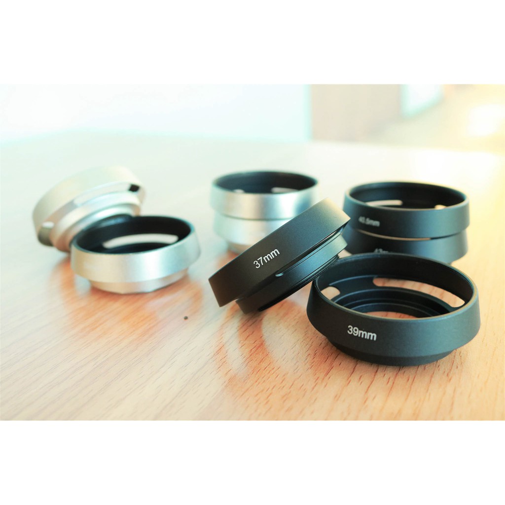 ฮู้ดเลนส์ โลหะ ทรงไลก้า สีดำ Hood Lens Canon Nikon Fuji Sony Olympus Panasonic ราคา ถูกที่สุด ดีลบีเคเค แกลเลอรีภาพที่ 2