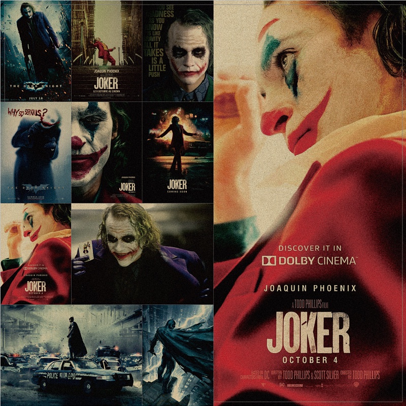 โปสเตอร์กระดาษคราฟท์ลายตัวตลก Batman \ Dc ขนาด 51X36 ซม