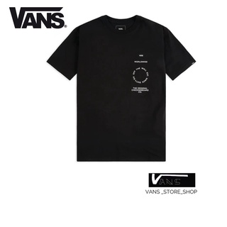 [S-5XL]เสื้อยืดVANS DISTORTION TYPE T-SHIRT BLACK สินค้ามีประกันแท้สะดวกสบาย