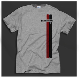 เสื้อยืดผ้าฝ้ายพิมพ์ลาย lambretta Milan สไตล์คลาสสิกสำหรับผู้ชาย