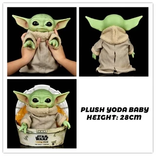 ตุ๊กตาฟิกเกอร์ Star Wars Yoda The Grogu Pvc ขนาด 28 ซม. ของเล่นสําหรับเด็ก