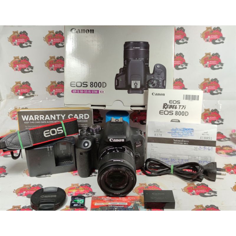 กล้อง Canon 800D + 18-55 F4.5-5.6 IS STM กล้องมือสอง เลนส์มือสอง