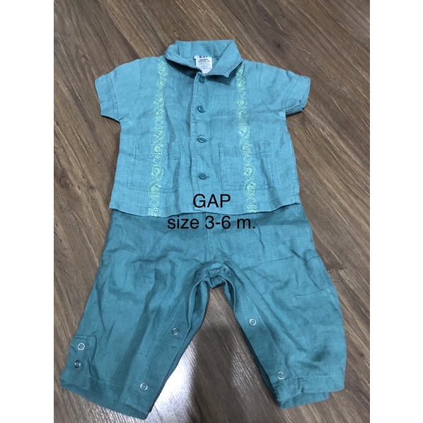 ชุดsetพื้นเมืองสีฟ้าsize3-6month