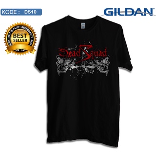 เสื้อยืดผ้าฝ้าย เสื้อยืด พิมพ์ลายโลโก้ Deadsquad band gildan softstyle ds10