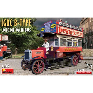 โมเดลประกอบ MiniArt 1/35 MI38021 LGOC B-Type London Omnibus