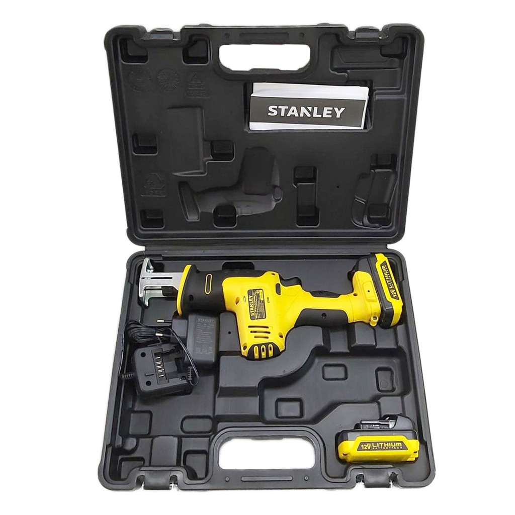 STANLEY เลื่อยชักไร้สาย 12V. พร้อมแบตฯและแท่นชาร์จ รุ่น SCR121S2K (ประกัน 2 ปี) - รูปที่ 2