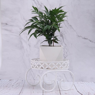 Flower pot stand ชั้นวางกระถางดอกเหล็กแบบชั้นเดียว ขนาด25x25x19ซม.