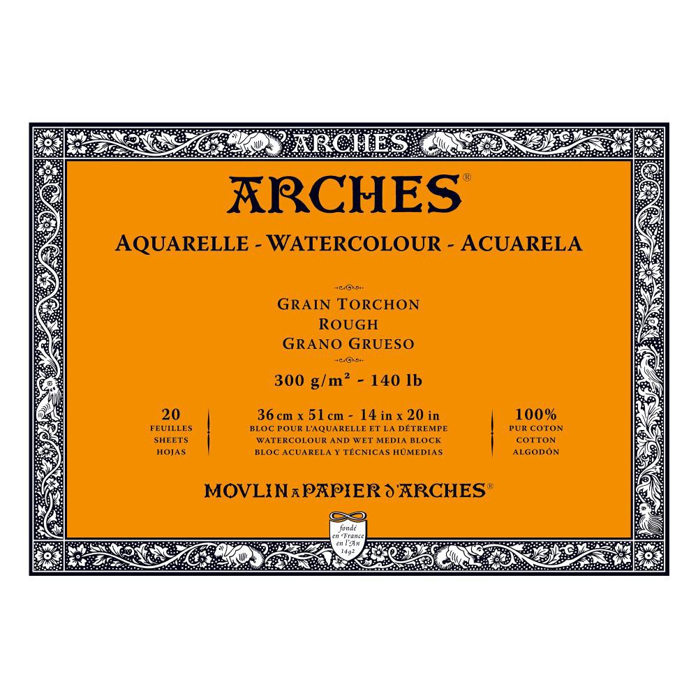 Arches(อาร์เช่) บล็อค หนา300g ขนาด 36x51 ซม. ผิวหยาบ 1795088