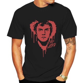 [S-5XL] เสื้อยืด พิมพ์ลาย Stay Weird Evan Peters S S-3 คุณภาพสูง สีดํา สําหรับผู้ชาย 703224