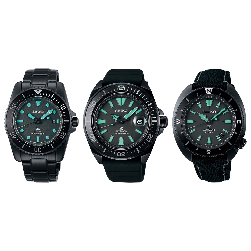SEIKO PROSPEX BLACK SERIES NIGHT VISION LIMITED EDITION รุ่น SNE587P,SNE587P1,SRPH97K,SRPH97K1,SRPH9