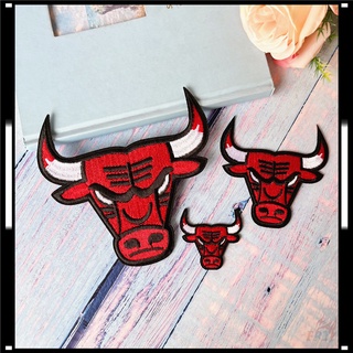 ♚ แผ่นแพทช์เหล็ก Chicago Bulls ♚ แผ่นแพทช์ รีดติดเสื้อ ลายทีมตะวันออก NBA DIY 1 ชิ้น