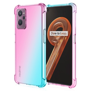 เคสโทรศัพท์มือถือ ซิลิโคนนิ่ม Tpu ใส กันกระแทก ไล่โทนสี สําหรับ Oppo Realme 7 6 Pro 5G 7i 6i 6s