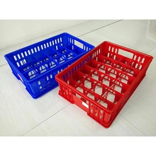 ลังใส่แก้ว 24ช่อง ลังคว่ำแก้ว ขนาด 33.5x49x14.3ซม. 5ใบลดเหลือ90