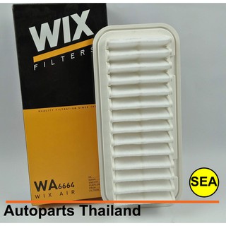 ไส้กรองอากาศ WIX สำหรับ TOYOTA YARIS 1.0 SCP10, 1.3 2SZ-FE, DAIHATSU 1KR WA6664 (1ชิ้น)