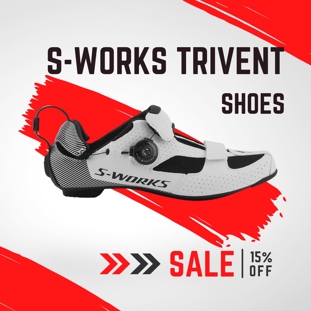 รองเท้าจักรยาน รองเท้าสำหรับไตรกีฬา SHOE S-WORKS TRIVENT ROAD