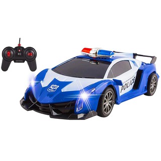 Police car City Enforcement รถตำรวจบังคับรีโมทคอนโทรลไร้สาย น่าเล่นสีสวย คละสี  กดตัวเลือกจากภาพ